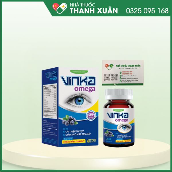 Vinka Omega - Hỗ trợ cải thiện thị lực, giảm khô mắt, mỏi mắt